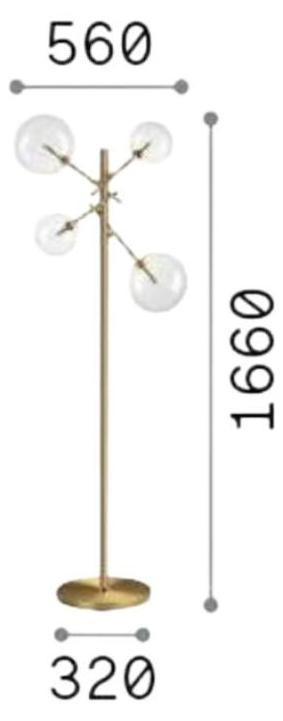 Ideal Lux EQUINOXE PT4 vloerlamp