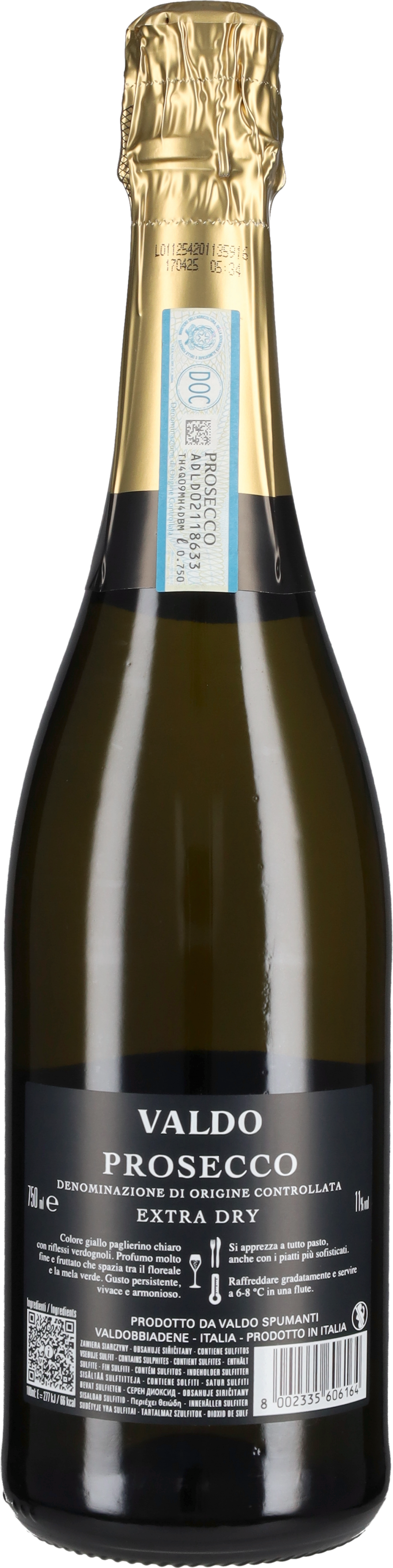 Prosecco Extra Dry 'Etichetta Nera' Valdo