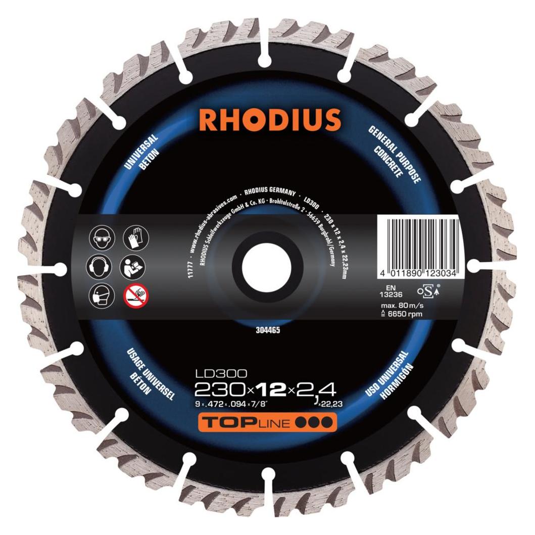 Rhodius Diamantscheibe LD300 404 x 15,0 x 3,2 x 25,40 (54556946)