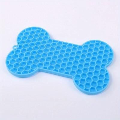 Uplift Essentials Dog Slow Feeder Licking Pad With Suction Base blue
