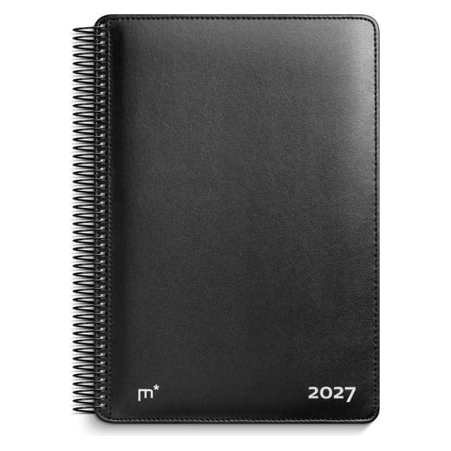 Mayla Pharma Diplomat ugekalender m/spiral sort kunstskind 2027 (1 Woche / 2 Seiten) (27194500)