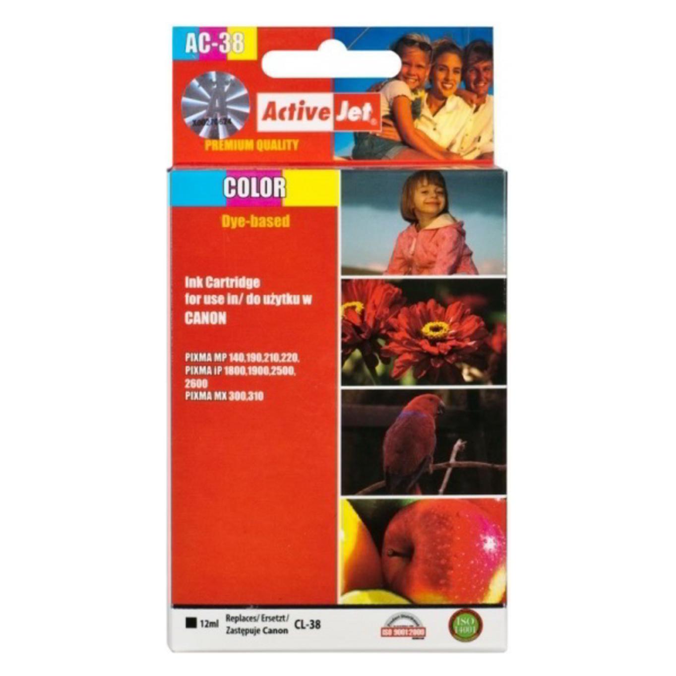 Activejet for Canon CL-38 (C, M, Y) (AC-38R)