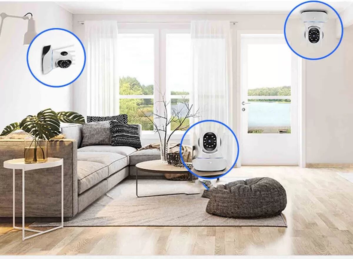 INF Drahtlose WiFi-Kamera: 360° Panorama, Infrarot-Nachtsicht und Fernanzeige