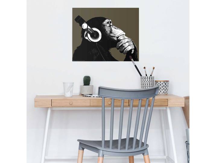 Poster The Chimp - Stereo Papier Schwarz 40 x 50cm
