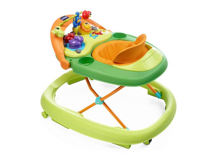 Chicco Lauflernhilfe, Grün, Mehrfarbig, Metall, 47x45x81 cm, Spieltisch mit Musik, Spielzeug, Babyspielzeug, Lauflernwagen