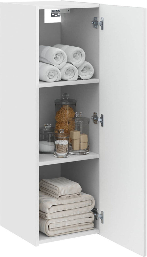17 Stories Linen Cabinet White 60cm H x 33cm W x 34.5cm D