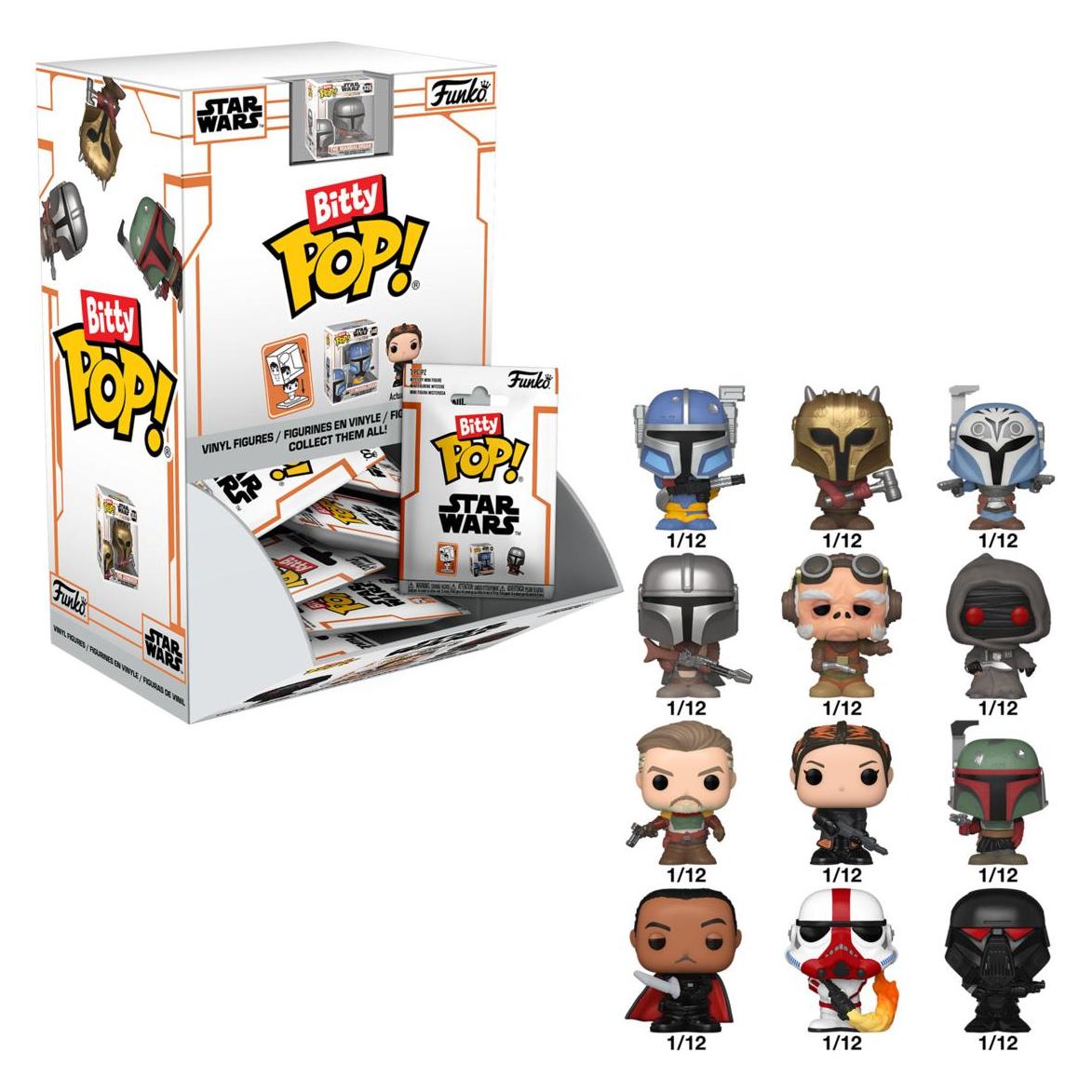 Funko Star Wars: The Mandalorian Mystery Bitty POP! Vinyl Figuren 2 cm Display (32) (58628100)