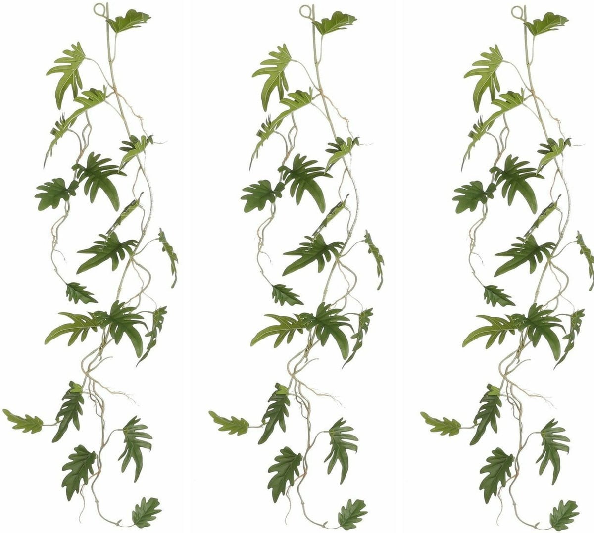 Mica Decorations Philodendron Xanadu kunstplant slinger - Groen - 115 cm