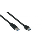 Good Connections KM UK30PASA050S USB 3.0 Kabel A Stecker auf Buchse 5.0 m Digital/Daten 5 m Schwarz (UK30P-ASA-050S)