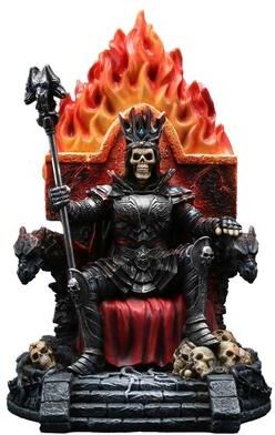 Veronese Design 8.66 inches Height Polyresin Inferno Skeleton Sovereign Multicolor Finish Figurine