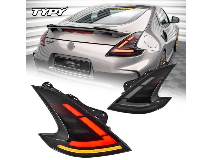 TYPY Set van 2 autolampen LED-projectorachterlichten voor Nissan 370Z 2013-2019 met projectorachterlicht DRL en auto-accessoires