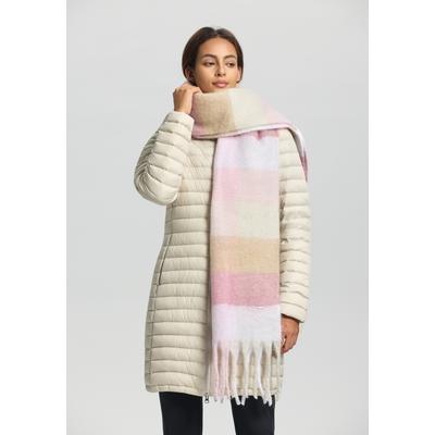 Schal LUHTA "LUHTA NAANJOKI", Damen, rosa (light pink), Obermaterial: 100% Polyester, Modetücher Schal, langer Schal, mit Fransen an den Enden, aus Polyester