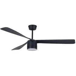 Lucci DC Deckenventilator Peregrine Schwarz mit LED 142
