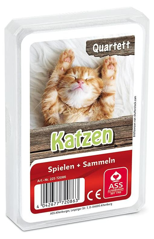ASS Altenburger Quartett Katzen Kaartspel, 1 set