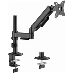 Gembird Biurkowe Regulowane Ramię/Uchwyt Na Monitor 17-32 Obciążenie Do 9 kg (Tisch, 32", 9 kg), Monitor Halterung, Schwarz