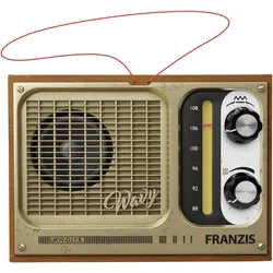 Franzis Kainka:UKW-Radio-Bausatz, Radio, Gold, Braun