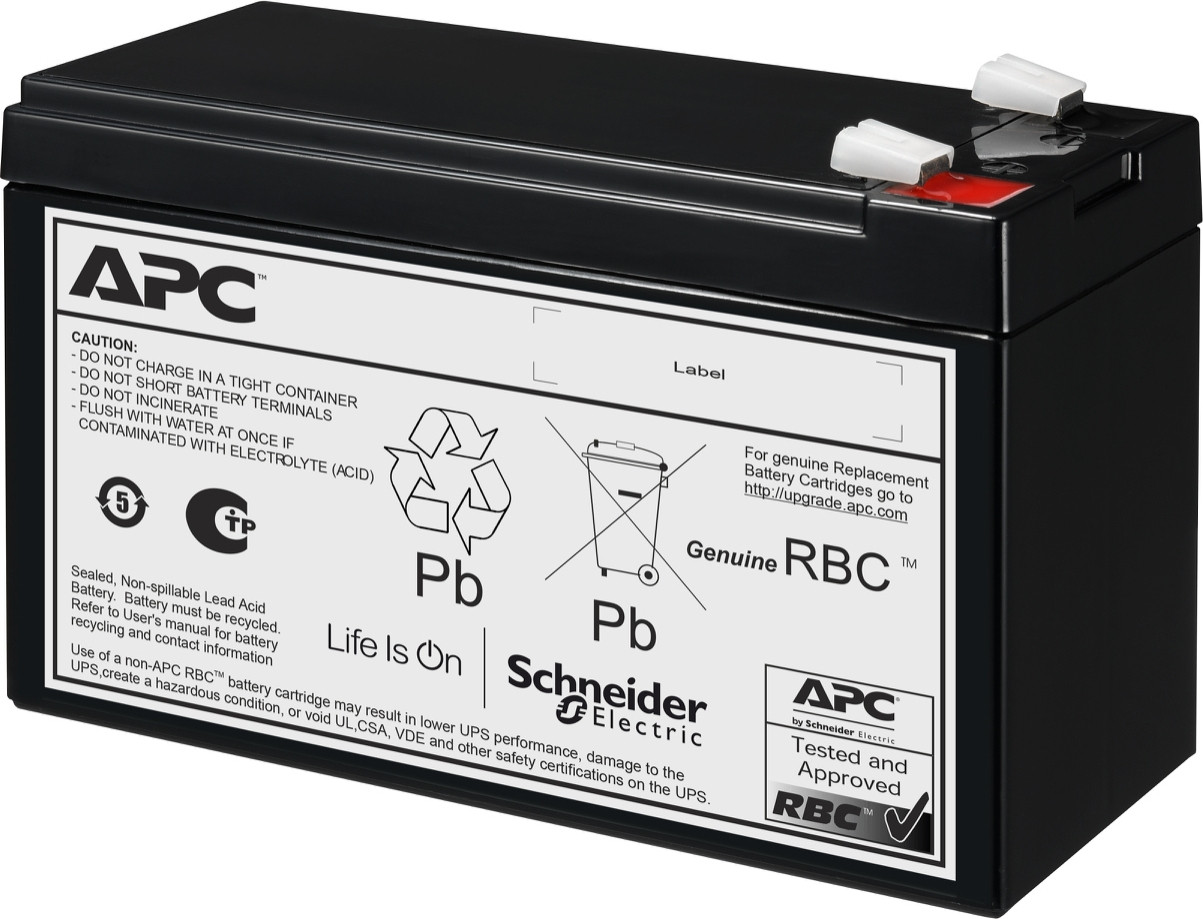 APC Vervangingsbatterijcartridge #177 UPS-accu - 9000 mAh - Zwart