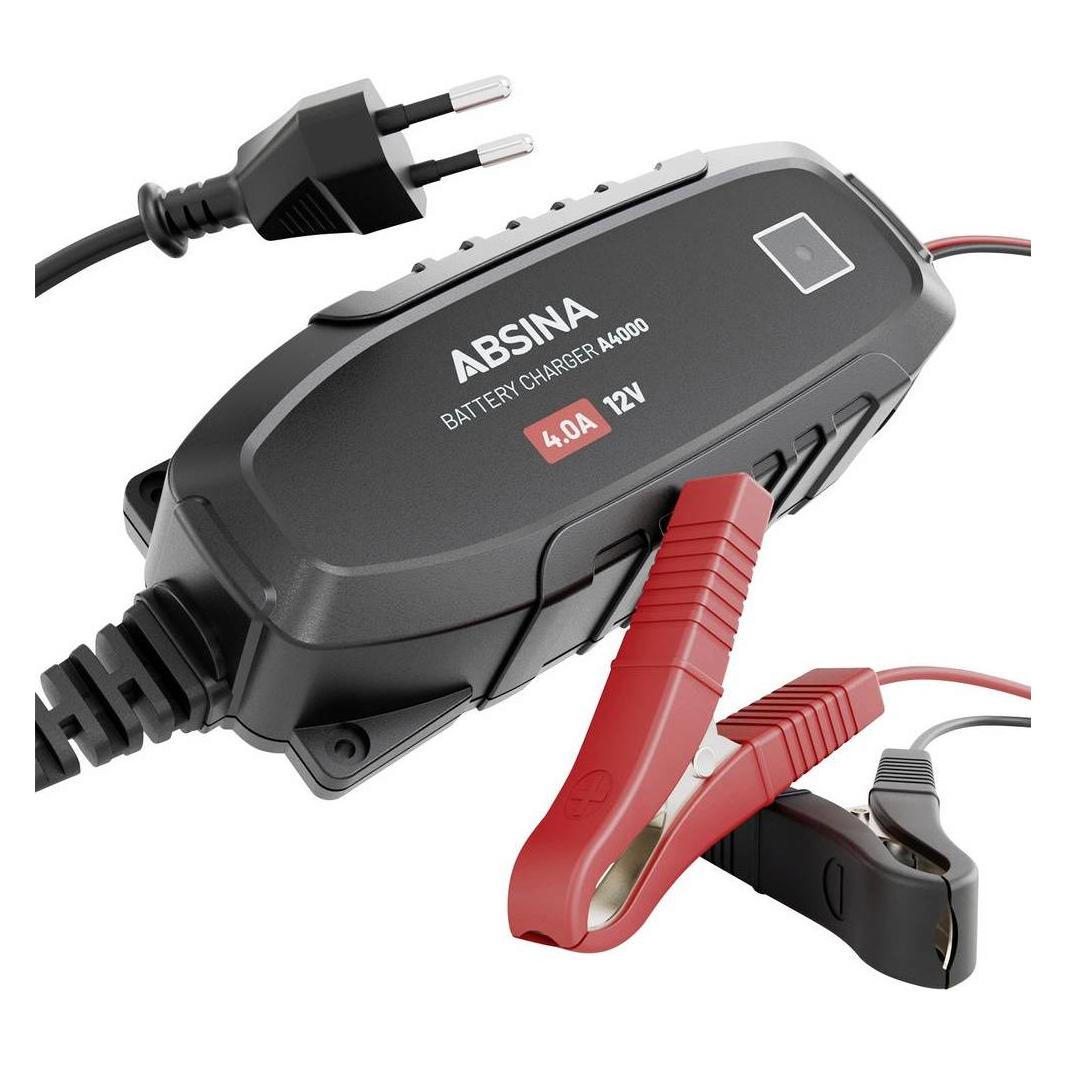 Absina Bleiakku-Ladegerät A4000 12 V Ladestrom max. 4000 mA (4 A, 12V) (301007)