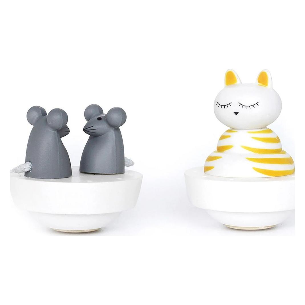Trousselier Spieluhr mit tanzenden Katze und Maus, magnetisch (S95011)