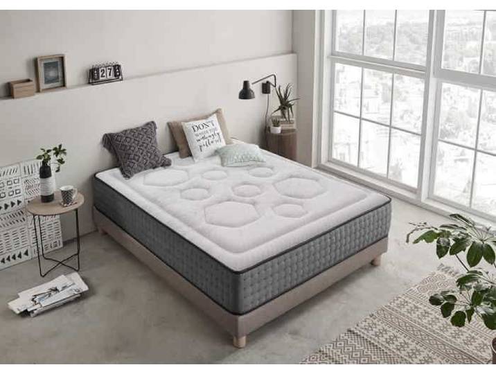 Moonia Matelas Ressorts Ensachés Hexacare 28 cm 140X200cm Ferme Ergonomique