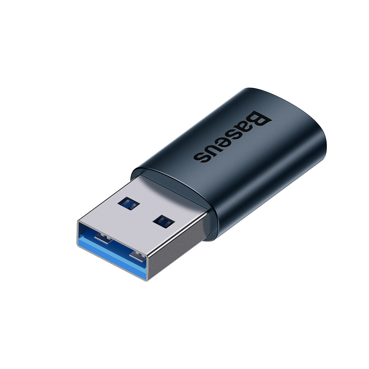 Baseus ZJJQ000103 USB-A en USB-C adapter, Blauw