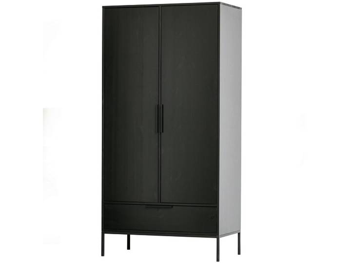 Drehtürenschrank Adam Schwarz B: 100cm