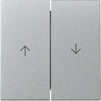 Wippe zweifach mit Pfeilsymbol aluminium, Retail