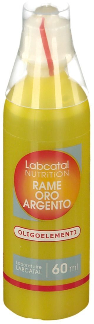 Labcatal Oligosol Rame Oro Argento, 60ml – Integratore per Rafforzare il Sistema Immunitario