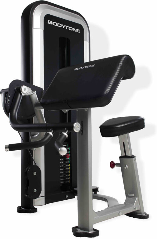 Máquina Profissional Bíceps Sentado Evolution Séries Bodytone: Carga de 71 kg em placas