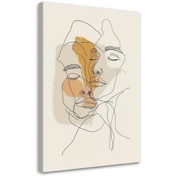 LEINWANDBILD Minimalistischer Umriss 60x90cm