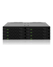 Icy Dock ExpressCage 8 Slot 2.5" SAS/SATA HDD/SSD Wechselrahmen für 5.25" Der ist eine Revolution in Sachen Speicherdichte. Er kann bis zu 8 x 5-7mm hohe 2,5 Zoll Laufwerke einem einzigen 5,25 Schacht optische aufnehmen und ermöglicht so die schnelle Erwe (MB038SP-B)