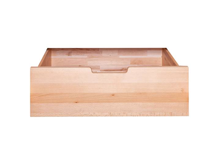 Massive Schublade 50cm Braun Massivholz Kernbuche, geölt