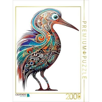 CALVENDO Puzzle Kiwi im Tattoo Design | 2000 Teile Lege-Größe 90x67cm Foto-Puzzle für glückliche Stunden