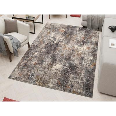 Teppich OCI DIE TEPPICHMARKE "MINANO RICHEY", grau, beige, dunkelgrau, B:116cm H:9mm L:180cm, Obermaterial: 100% Polyester, Teppiche, Teppich, Design Kurzflor Teppich, hochwertig