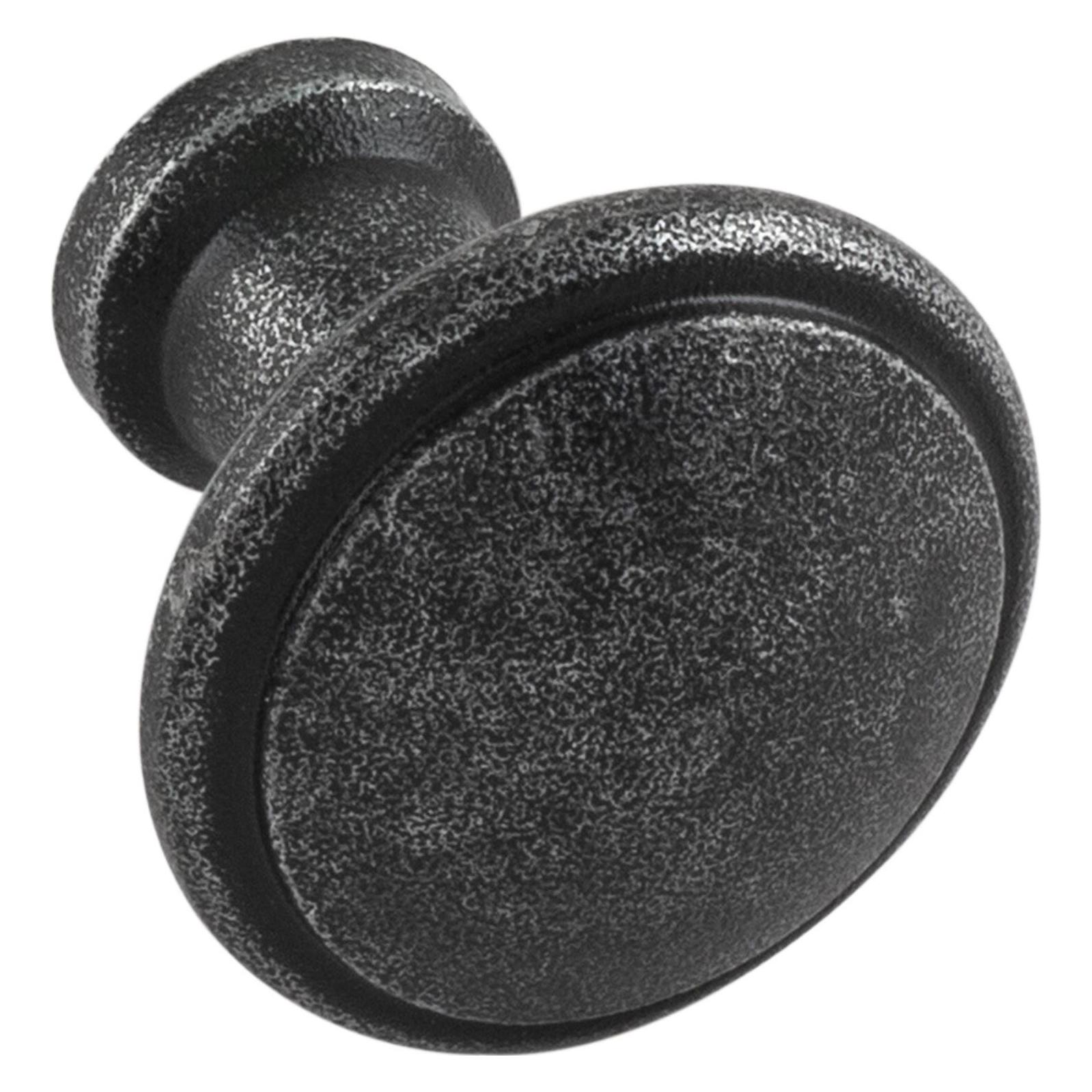 Halcö Knopf Söll ø 30 mm, Tiefe 28 mm, Eisen verzinkt schwarz passiviert (42737112)