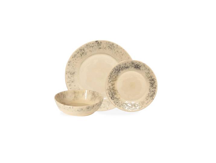 Costa Nova Kombiservice Madeira, Beige, Keramik, 12-teilig, Handmade in Europe, Essen & Trinken, Geschirr, Geschirr-Sets, Kombiservice