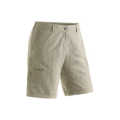 Funktionshose MAIER SPORTS "Nidda", Damen, Gr. 40, Normalgrößen, beige, 100% Polyamid, Hosen Funktionshose, Robuste und vielseitige Funktions-Bermuda, ideal zum Wandern