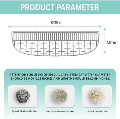 Inspire Select Tonepie Smart Cat Litter Box Filter Screen Removable Sand Baffle Accessory For Automatic Cat Toilets litter Filter