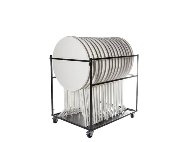Gastro Uzal - Transportwagen Party Small für Stehtische, Stehtisch, H 120 cm - L 127 cm - B 95 cm