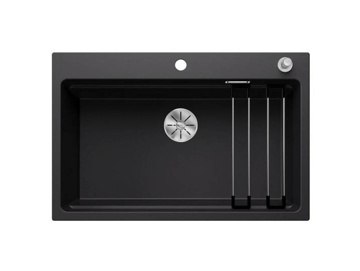 Blanco Spüle Etagon, Schwarz, Metall, Stein, 78x23.2x51 cm, Küchen, Küchenausstattung, Küchenspülen, Edelstahlspüle