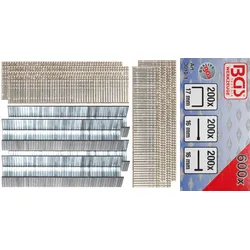BGS Klammer-, Bolzen und Nagel-Sortiment | 600-tlg.