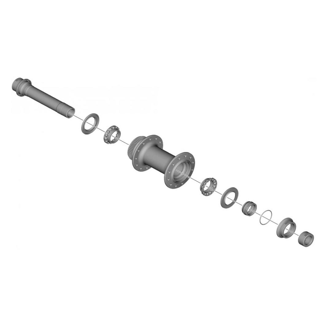 Shimano Hohlachse WH-RS710-F Komplettkit (Y0S498010)