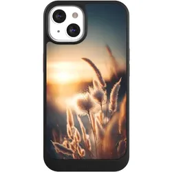 Nivocase Hülle für Apple iPhone 13 Handyhülle NIVOcore Case Schwarz Natur Sonne Pampasgras (Apple iPhone 13), Smartphone Hülle, Schwarz