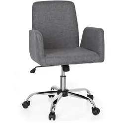 hjh OFFICE Home Office Bürostuhl FLOW Stoff mit Armlehnen