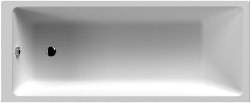 Nuie Linton x Soaking Acrylic Bathtub White 40cm H x 75cm W x 170cm L