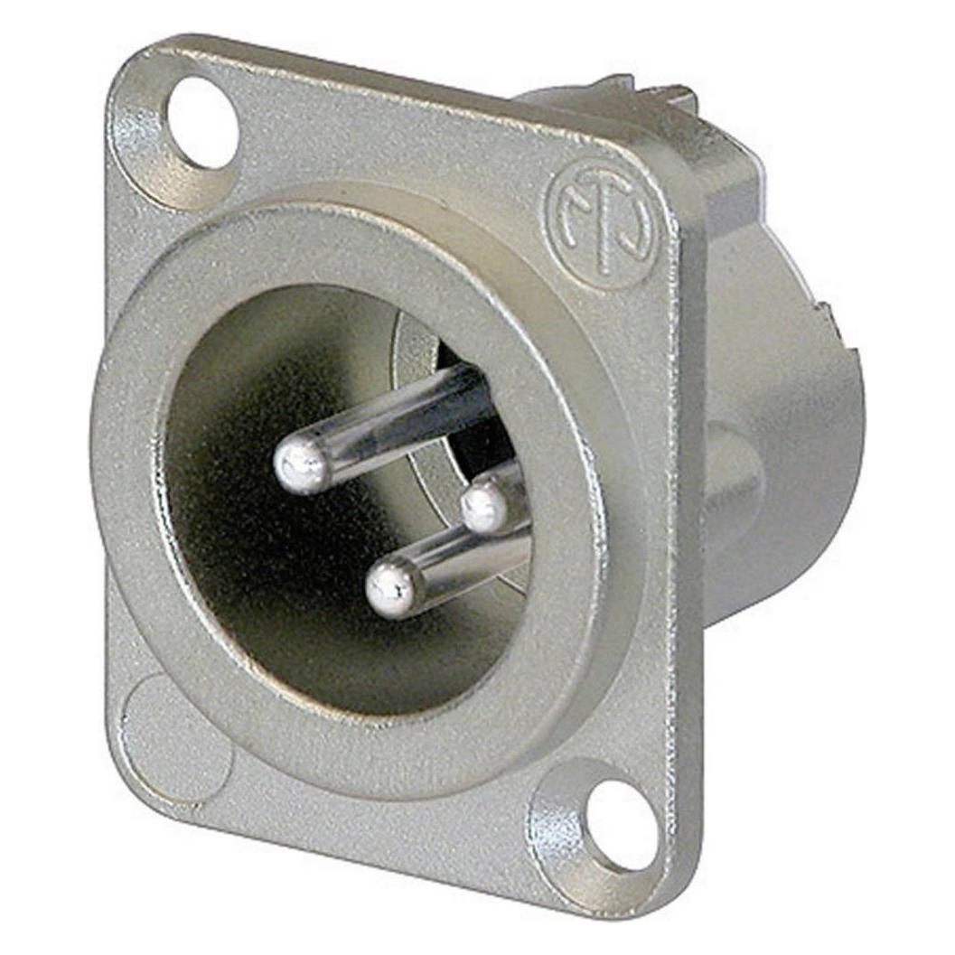 Neutrik NC3MD-LX XLR-Steckverbinder Flanschstecker, Kontakte gerade Polzahl: 3 (NC3MD-LX)