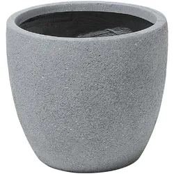 BLUMENTOPF hellgrau rund 36/36/32 cm Kannia