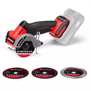Einhell-Professional Winkelschleifer TP-CO 18/76-C Li BL-Solo, 76 mm, 18 V, mit 4 Trennscheiben