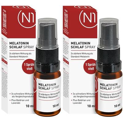 N1 Melatonin Schlaf Spray x2 2x10 ml