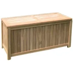 Lex Premium Teak Gartenbox Verstauraum Gartenablage Teakholz offene Lattung klein : 122x55 cm